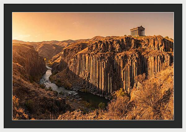 Garni Gorge At Sunset