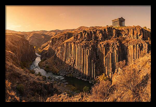 Garni Gorge At Sunset
