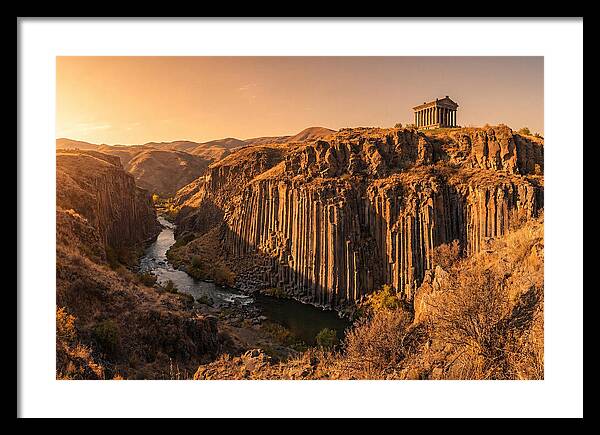 Garni Gorge At Sunset