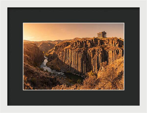 Garni Gorge At Sunset