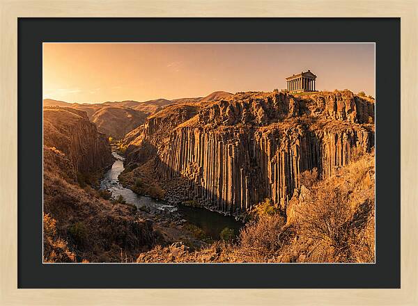 Garni Gorge At Sunset