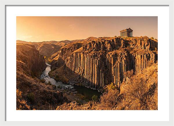 Garni Gorge At Sunset