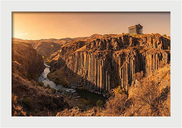 Garni Gorge At Sunset