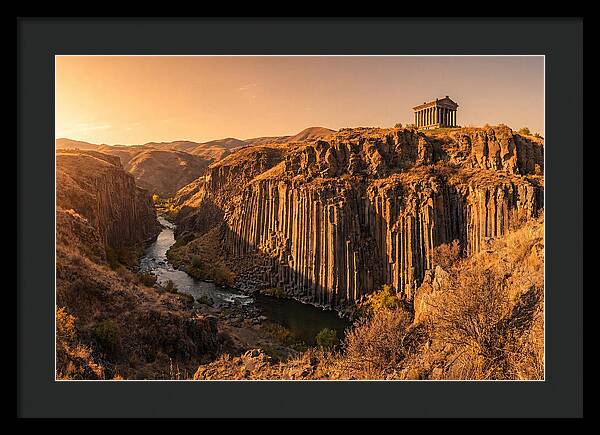 Garni Gorge At Sunset