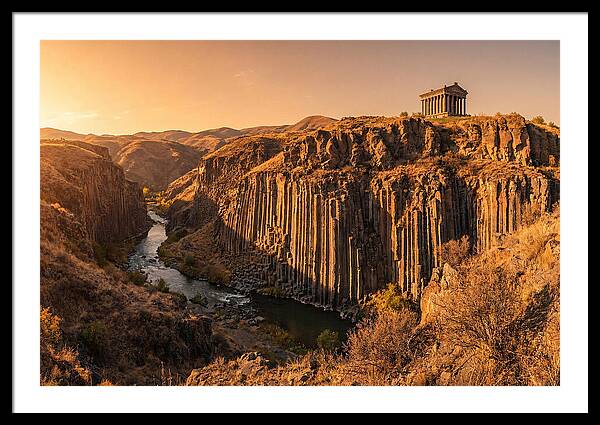 Garni Gorge At Sunset