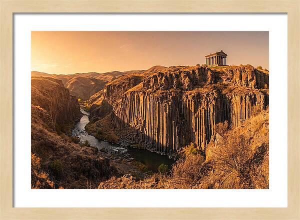 Garni Gorge At Sunset