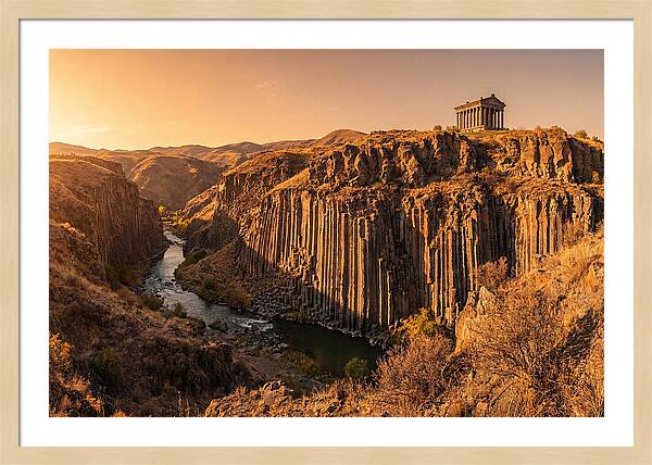 Garni Gorge At Sunset