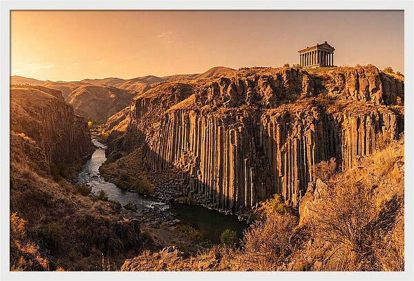 Garni Gorge At Sunset