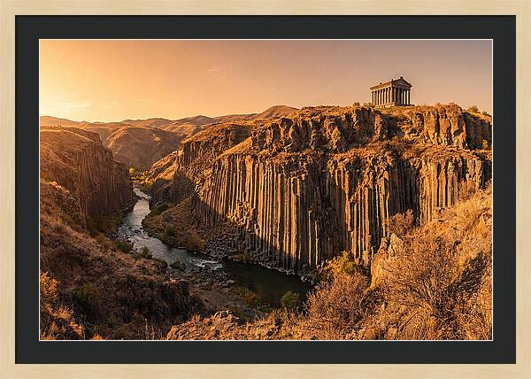 Garni Gorge At Sunset