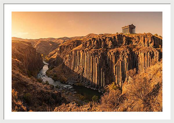 Garni Gorge At Sunset