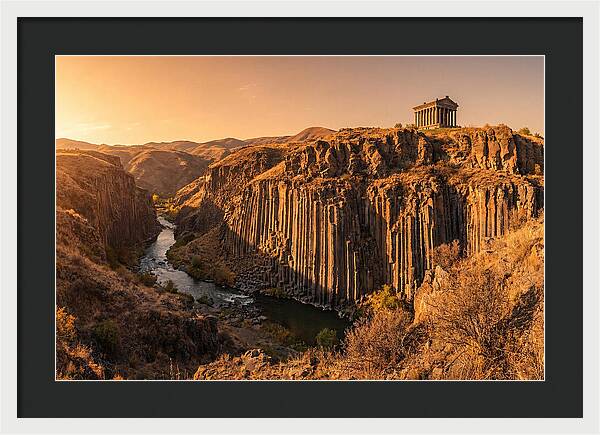 Garni Gorge At Sunset