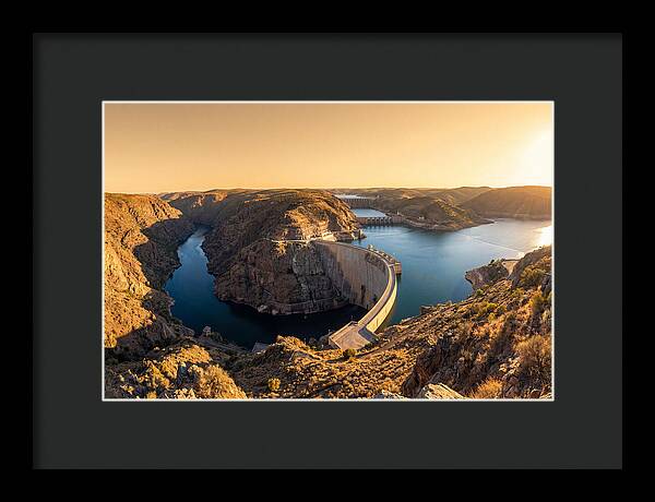 Garrison Dam At Sunset