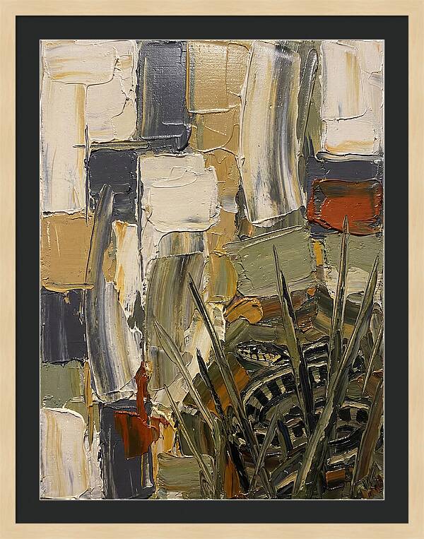 Garter Snake Amongst Abstract Colors