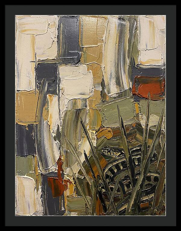 Garter Snake Amongst Abstract Colors