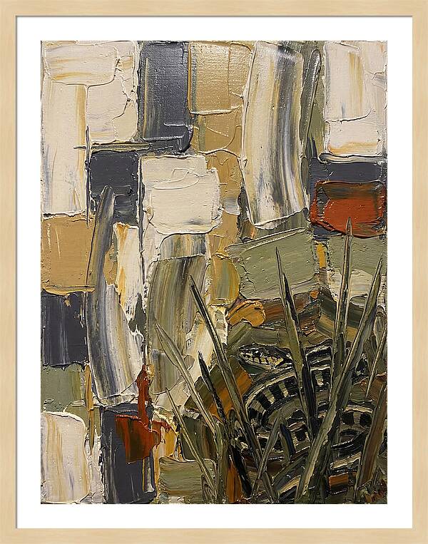 Garter Snake Amongst Abstract Colors