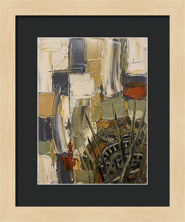 Garter Snake Amongst Abstract Colors