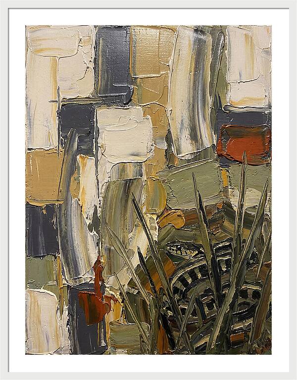 Garter Snake Amongst Abstract Colors