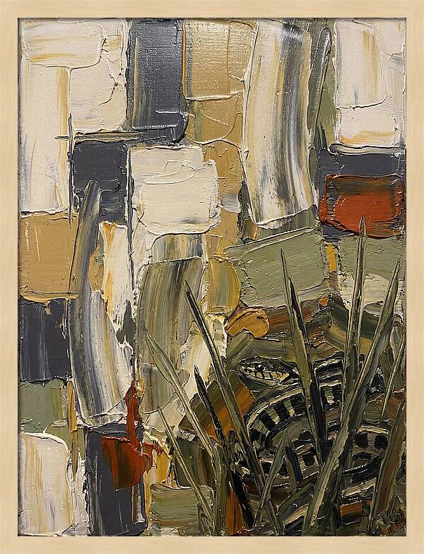 Garter Snake Amongst Abstract Colors