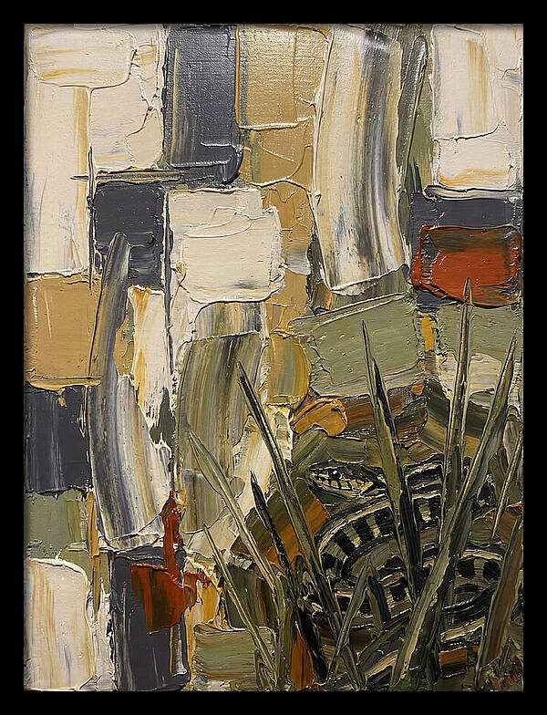 Garter Snake Amongst Abstract Colors