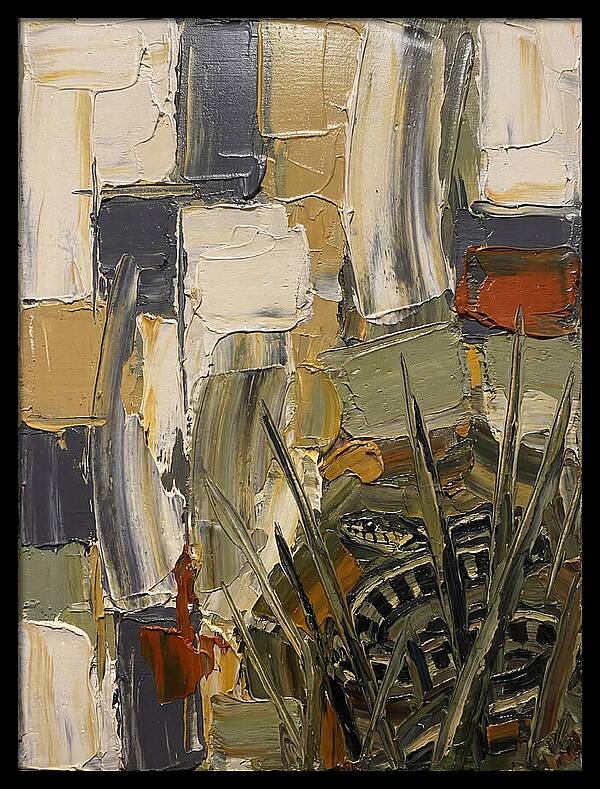 Garter Snake Amongst Abstract Colors