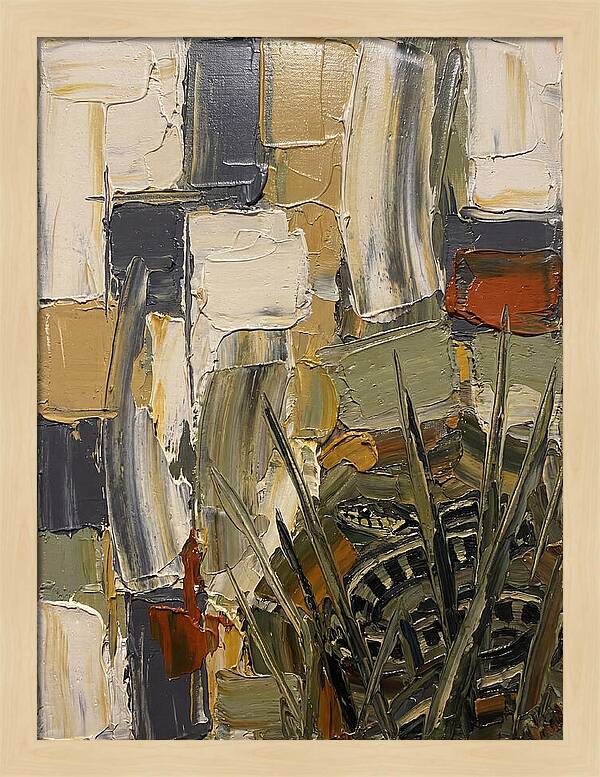 Garter Snake Amongst Abstract Colors
