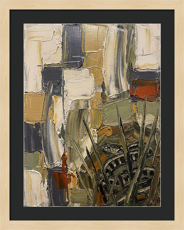 Garter Snake Amongst Abstract Colors