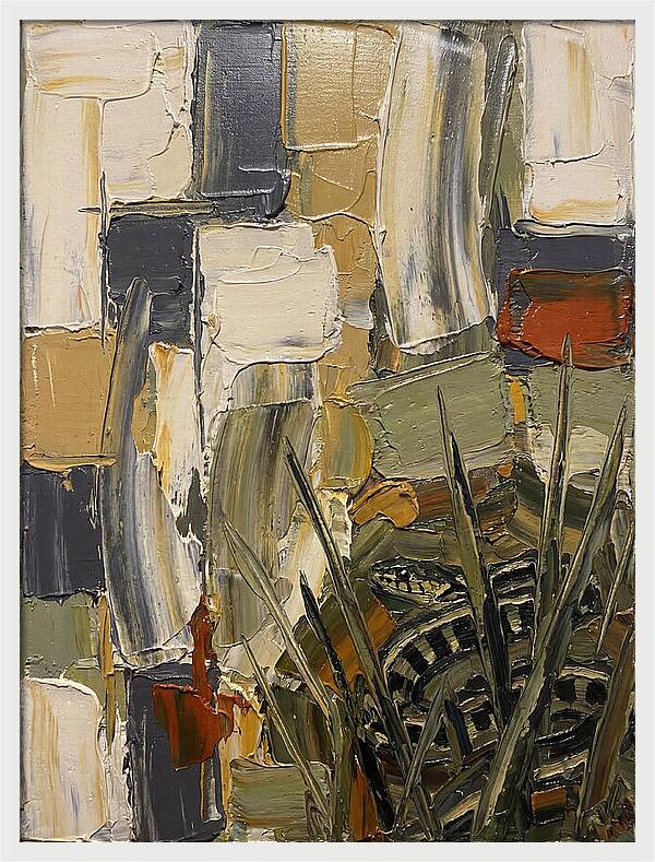 Garter Snake Amongst Abstract Colors