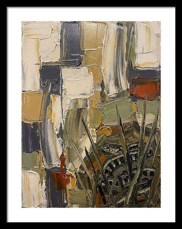 Garter Snake Amongst Abstract Colors