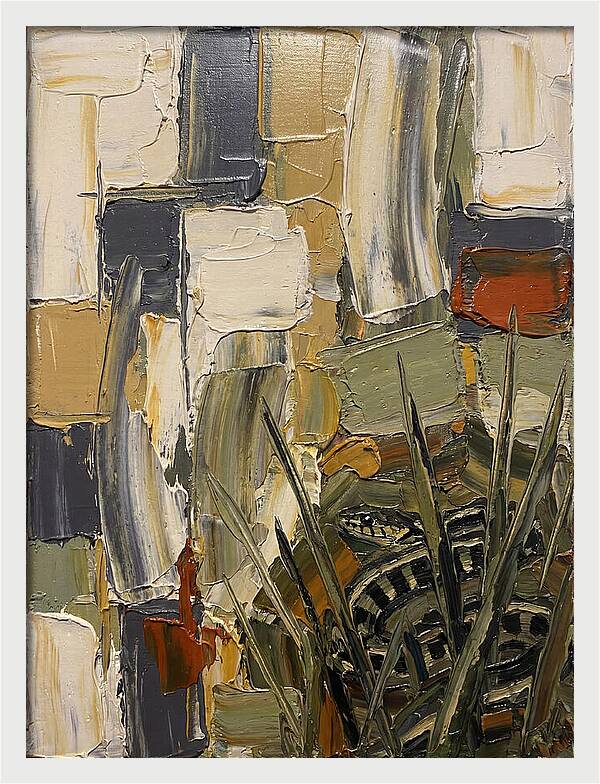 Garter Snake Amongst Abstract Colors