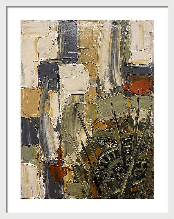 Garter Snake Amongst Abstract Colors