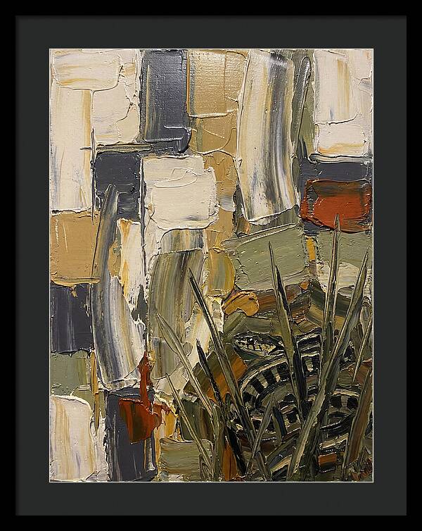 Garter Snake Amongst Abstract Colors