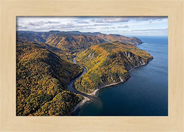 Gaspesie Peninsula Aerial View