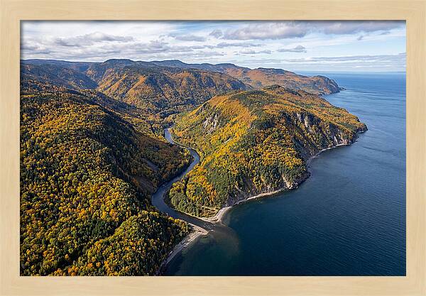 Gaspesie Peninsula Aerial View
