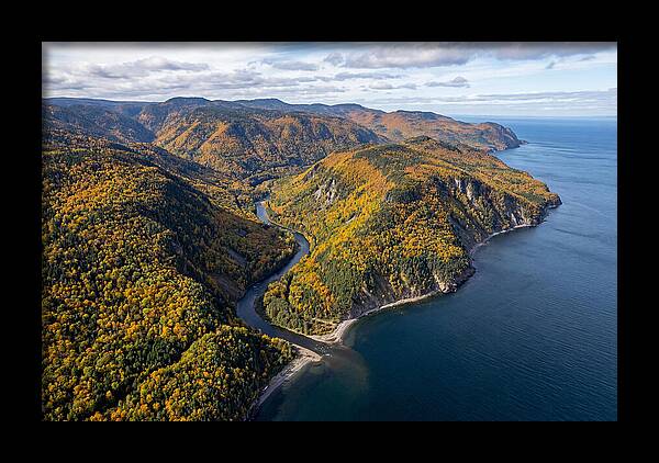 Gaspesie Peninsula Aerial View