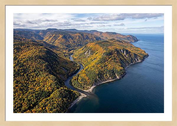 Gaspesie Peninsula Aerial View
