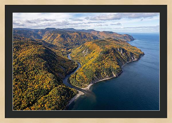Gaspesie Peninsula Aerial View