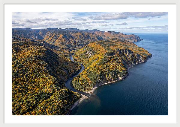 Gaspesie Peninsula Aerial View