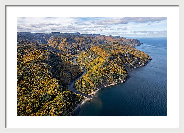 Gaspesie Peninsula Aerial View