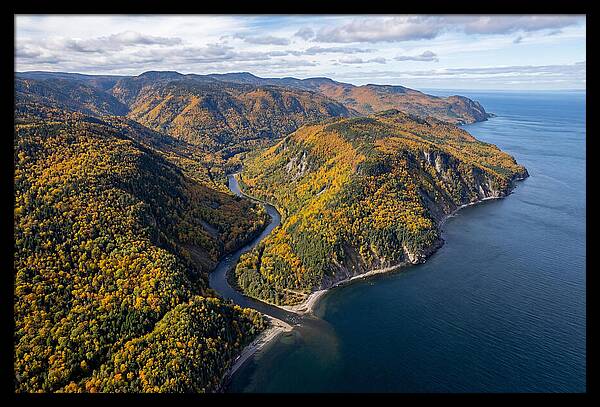 Gaspesie Peninsula Aerial View