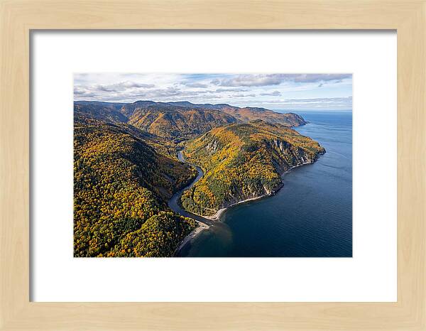 Gaspesie Peninsula Aerial View