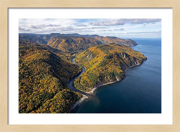 Gaspesie Peninsula Aerial View