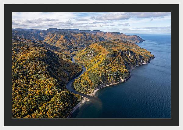 Gaspesie Peninsula Aerial View