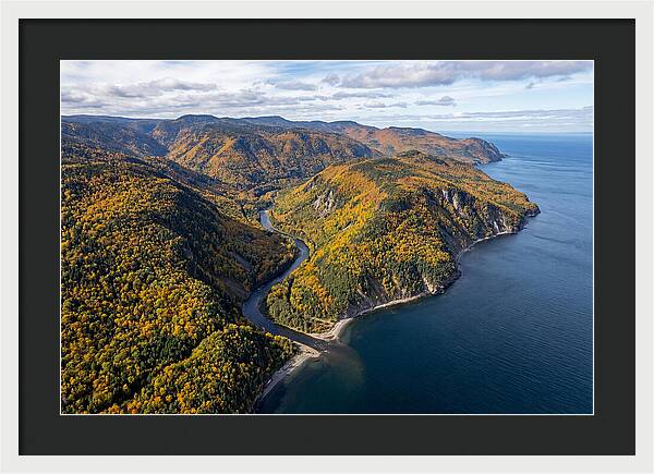 Gaspesie Peninsula Aerial View