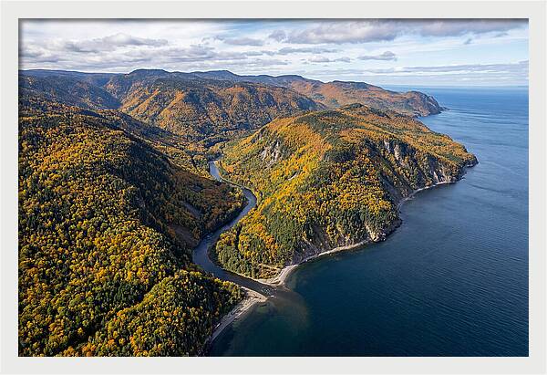 Gaspesie Peninsula Aerial View