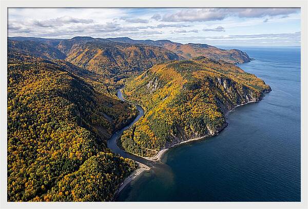 Gaspesie Peninsula Aerial View