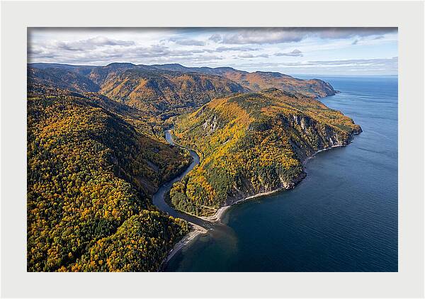 Gaspesie Peninsula Aerial View