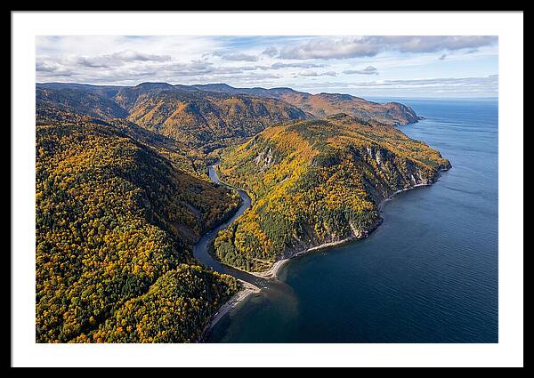 Gaspesie Peninsula Aerial View