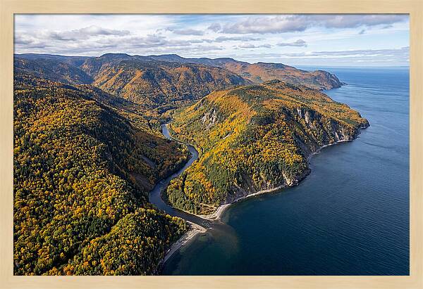 Gaspesie Peninsula Aerial View