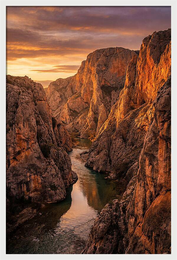 Gates Of The Mountains At Sunset