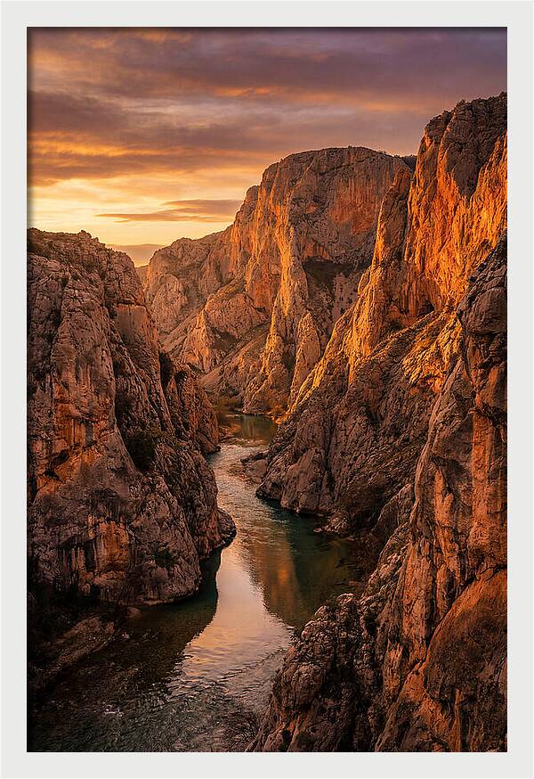 Gates Of The Mountains At Sunset
